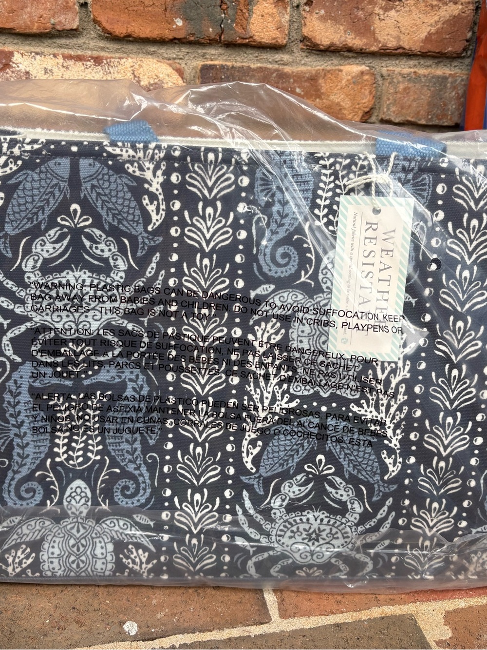 Spartina 449 Market Tote Hamilton Sea Life NWT - Picture 5 of 8